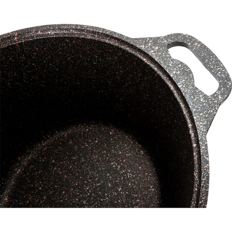 KUKMARA "Granit Ultra" Aluminum Marble Non-Stick Pot w/Glass Lid