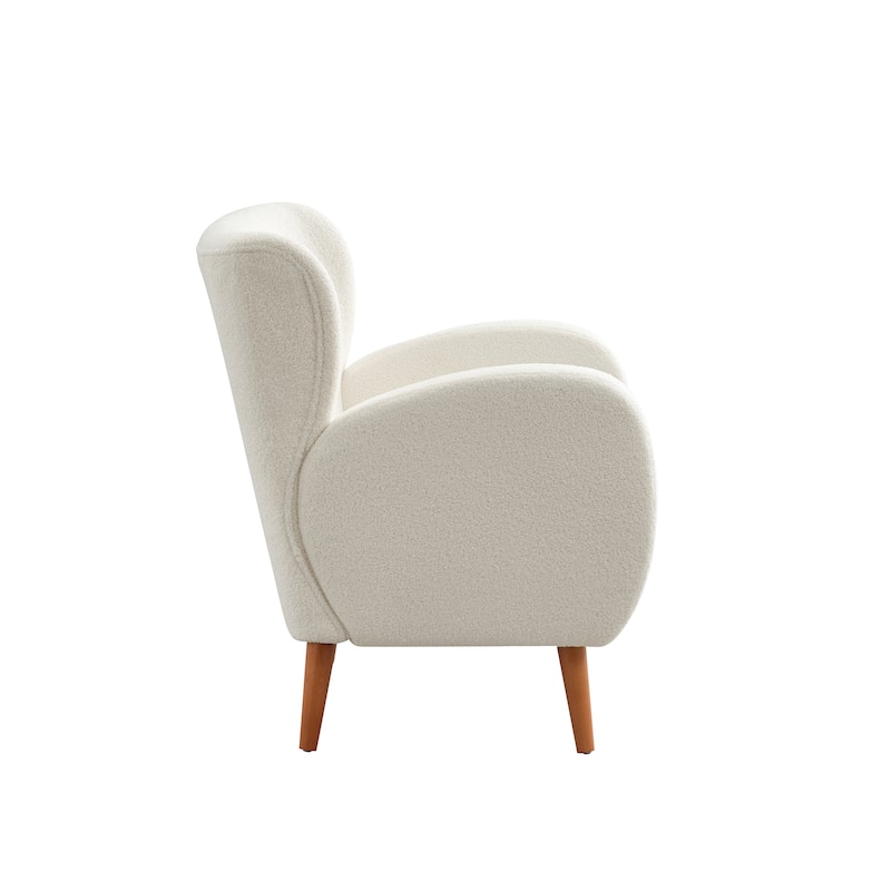 Laro Modern Fabric Accent Chair with Wing Back by Christopher Knight Home