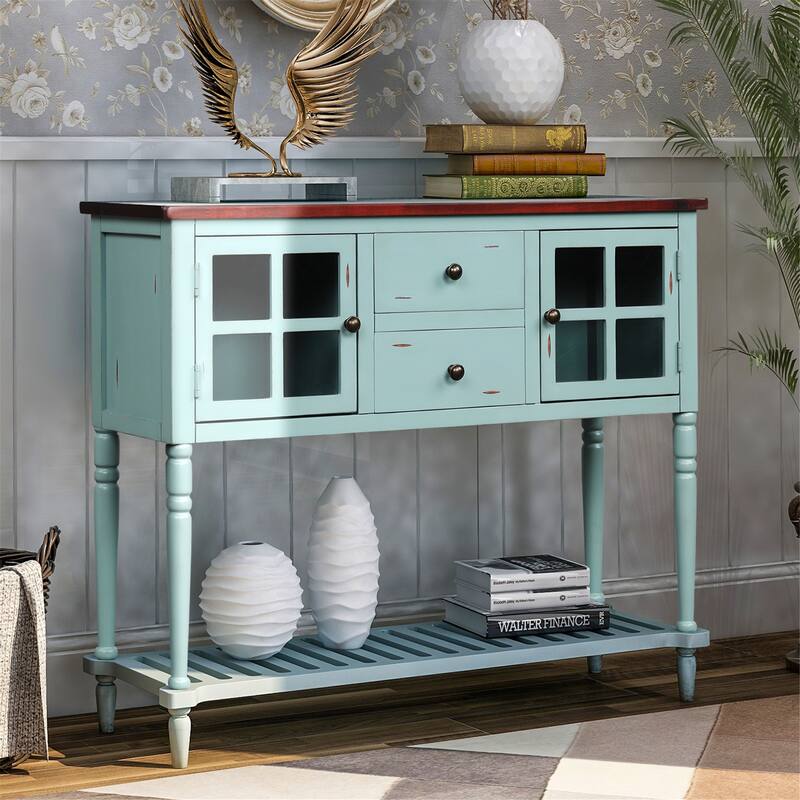 Sideboard Console Table with Bottom Shelf
