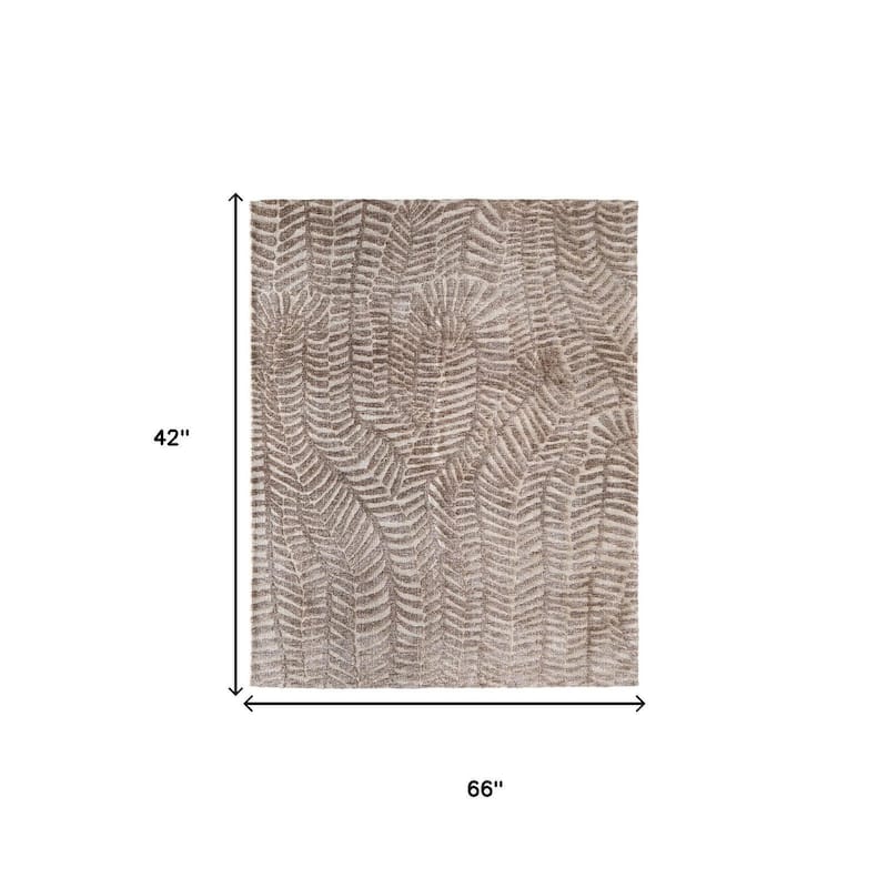 HomeRoots Animal Print Bohemian Rectangle Area Rug