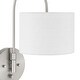 preview thumbnail 8 of 6, Hunter Horizon 1-Light Wall Sconce - Bedroom, Bathroom, Hallway, Living Room - Transitional