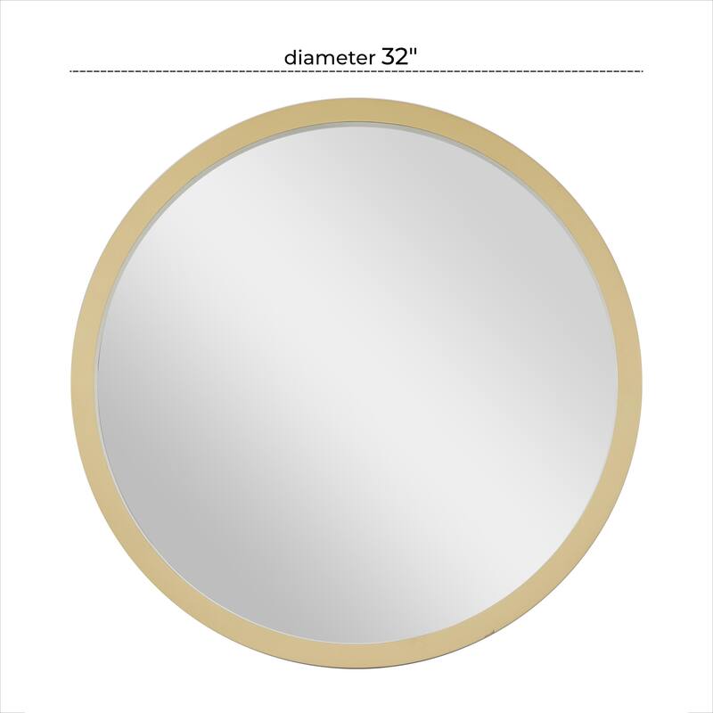 Black, White or Gold Wooden Room Wall Mirror with Thin Frame