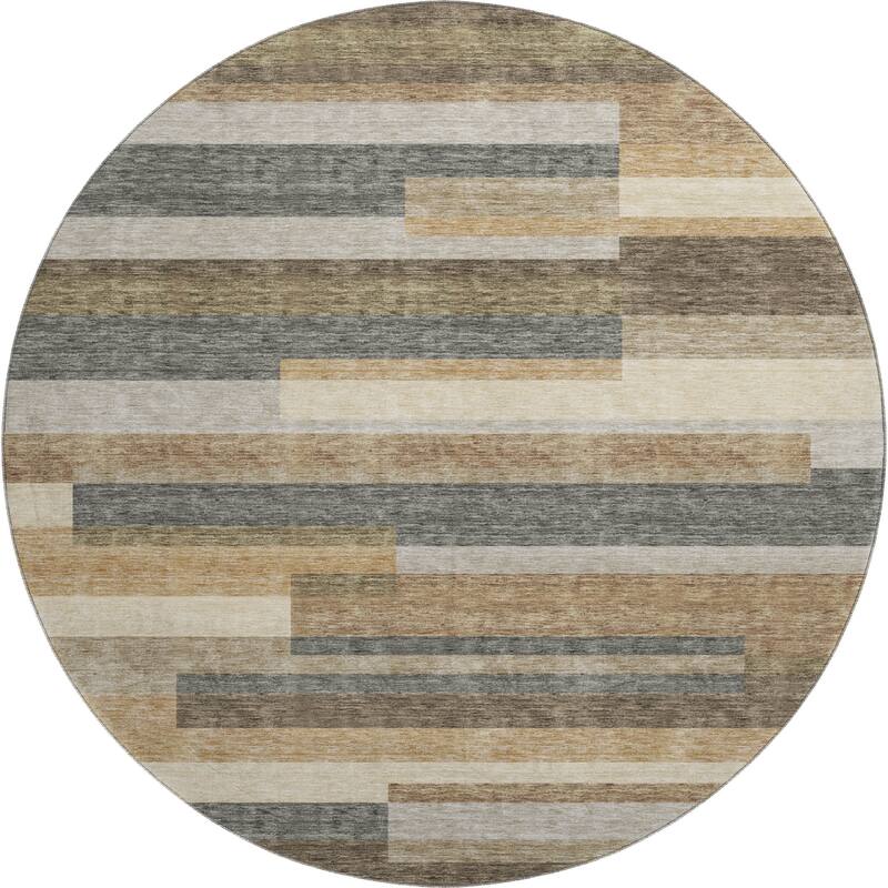 Premium Washable Super Soft Stripes Stacked Mayfield Rug