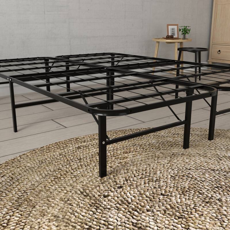 Heavy-Duty Steel Platform Bed Frame with Tool-Free Assembly