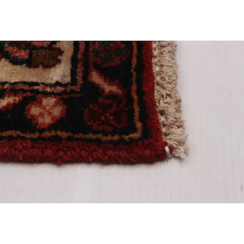 ECARPETGALLERY Hand-knotted Andelz Red Wool Rug - 3'7 x 9'11