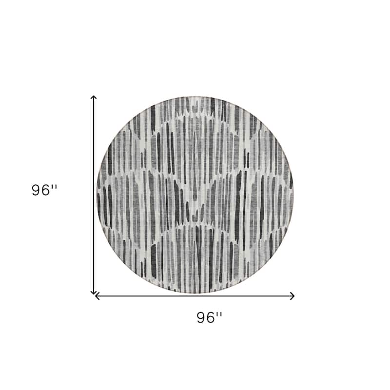HomeRoots Abstract Transitional Rectangle Outdoor Rug