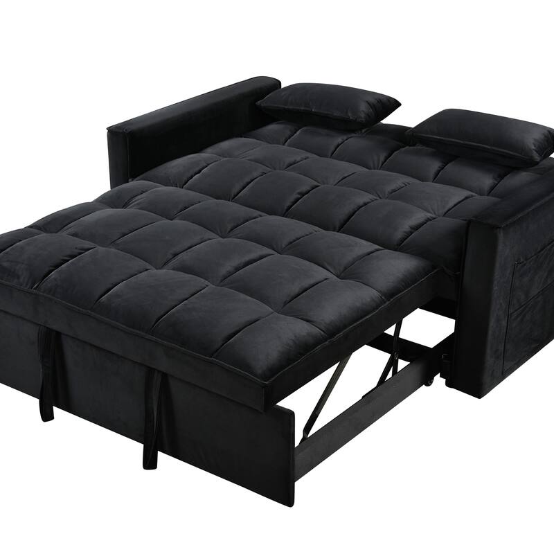 Pull-out Sofa Bed, 3-in-1 Convertible Futon Sofa Bed