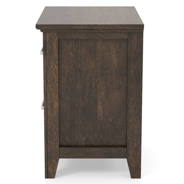 Inyx Transitional Walnut Wood 2piece Panel Bedroom Set with USB Port