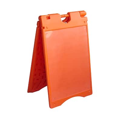 Jumbl A Frame Sandwich Board – 22 x 28” Display Sidewalk Sign with PVC Sign Protector (Orange)