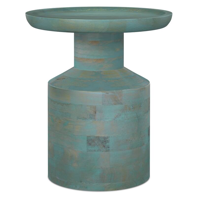 WYNDENHALL Norbury 16 inch Wide Solid Mango Boho Accent Table & Assembled