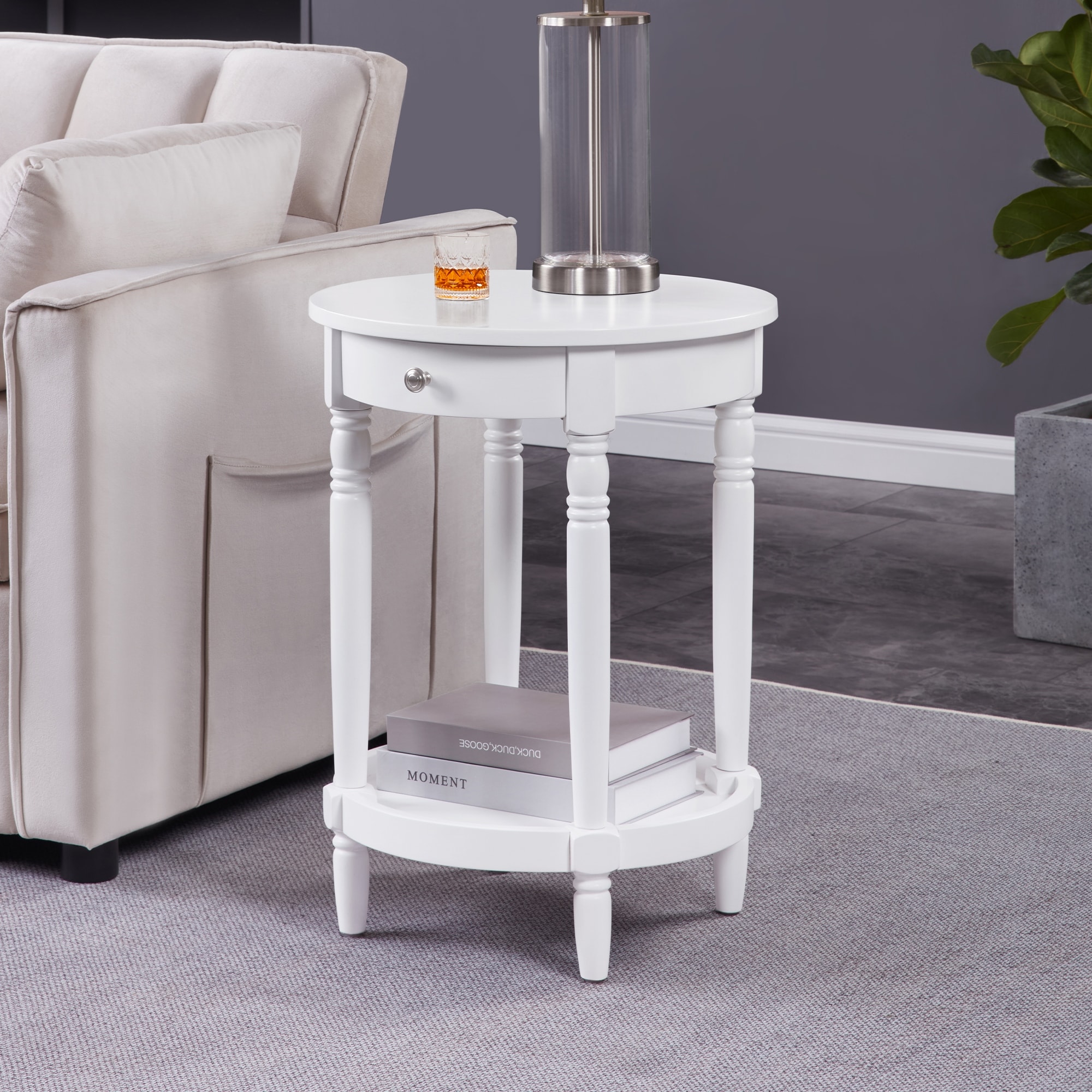 Round, Espresso Finish Side Tables - Bed Bath & Beyond
