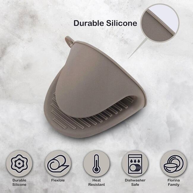 Durable Silicone Oven Mitt BPA Free Heat Resistant by Florina