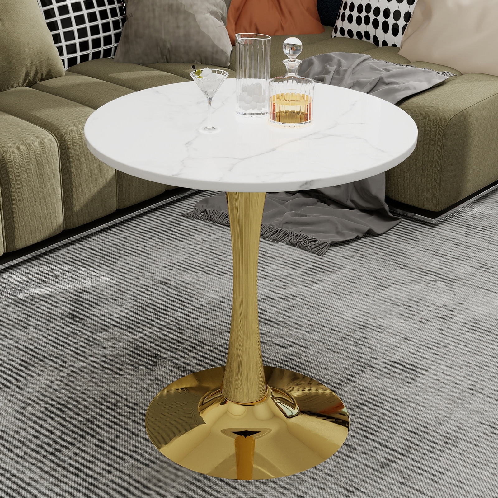 Mid-century modern style dining table accommodates 2 or 4 people