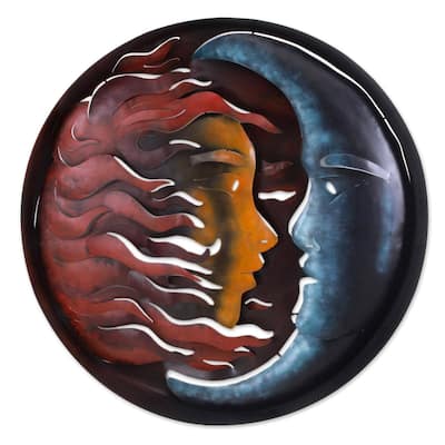 Handmade Romance Eclipse Iron Wall Adornment (Mexico)