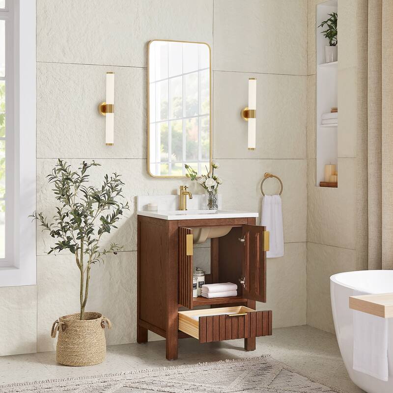 Shenzhen Bath Vanity with Composite Stone Top without Mirror