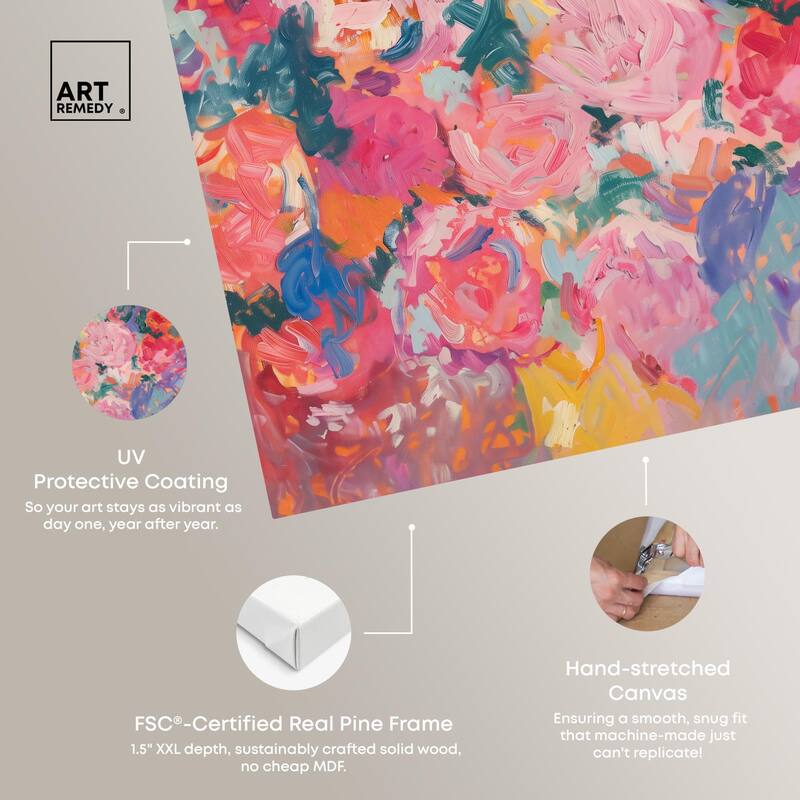 Kaleidoscope of Color Canvas by Art Remedy, Gallery Wrapped