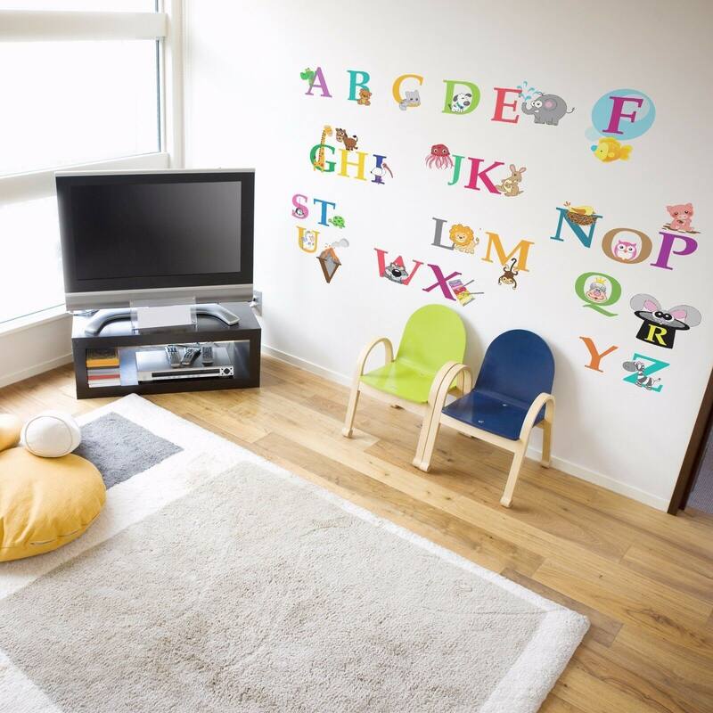 Walplus Kids Learning Alphabets Wall Sticker Nursery Decor Art Decal