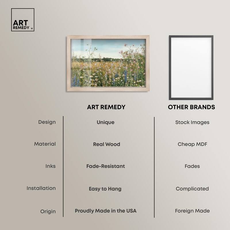 Glimmering Glade Garden II Shadowbox by Art Remedy