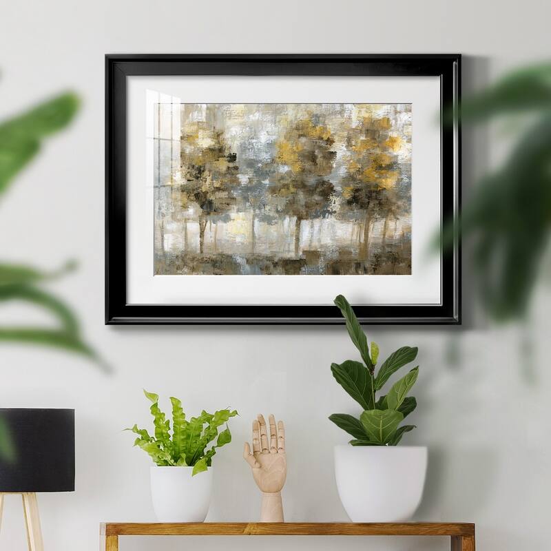 Linen Trees Premium Framed Print - Ready to Hang