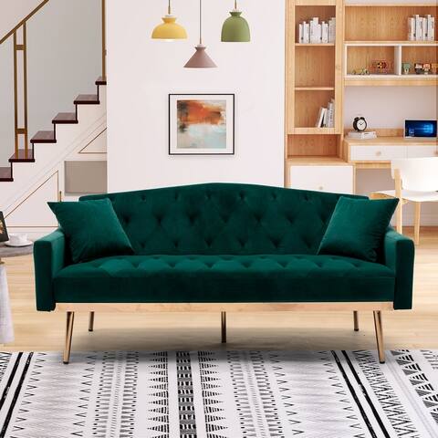 Modern Velvet Sofa with Unique Appearance and Stainless Feet