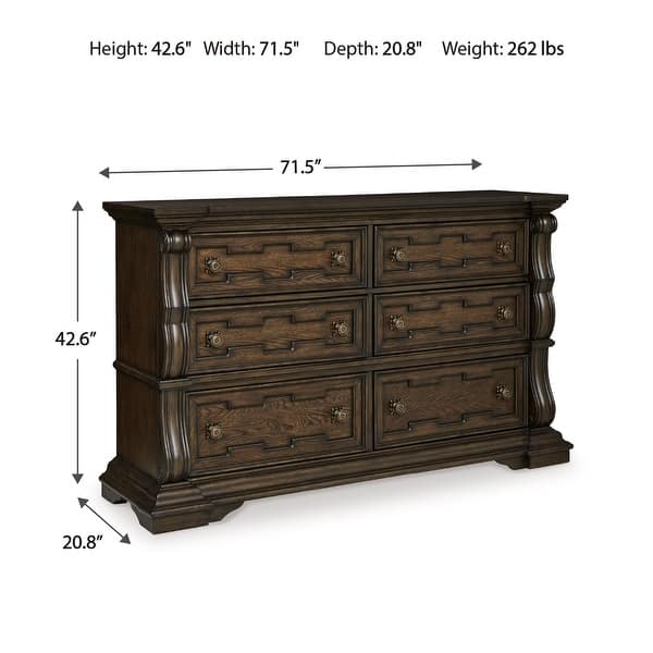 Signature Design by Ashley Maylee Dark Brown Dresser