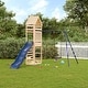 preview thumbnail 1 of 20, vidaXL Swing Set Outdoor Backyard Wooden Playground Equipment for Kids Age 3-8 96.5" x 142.5" x 103.9" Pine