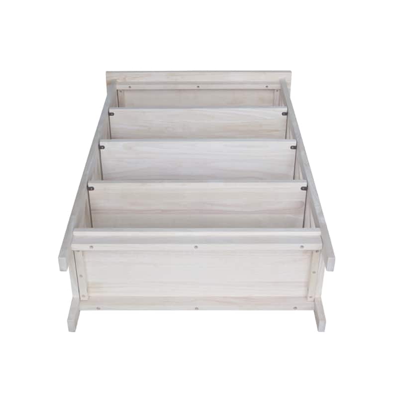 Unfinished Parawood X-sided Shelf Unit
