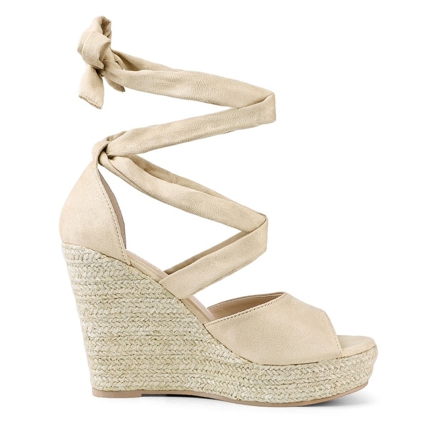 women's lace up espadrilles