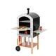 preview thumbnail 9 of 9, Teamson Kids My Little Helper Pizza Oven, Rolling Wooden Kids Play Kitchen & Pretend Cooking Set, 24 pcs Accessories