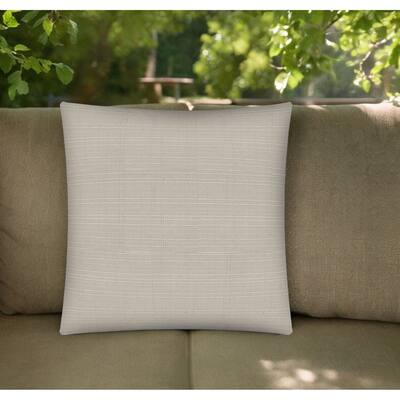 HomeRoots 17" Tan Indoor Outdoor Throw Pillow Cover - 17' X '17' X '0.25