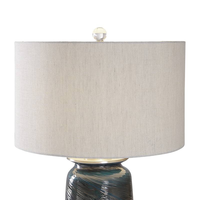 Uttermost Olesya Swirl Glass Table Lamp