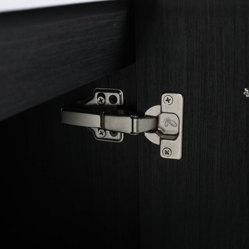 Modern Floating 24-Inch Bathroom Vanity Cabinet, Black Chestnut with Ample Storage, No Top Sink Included