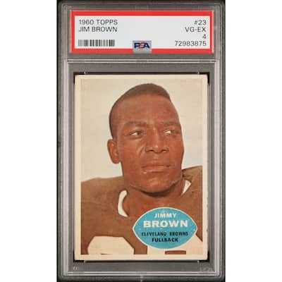Jim Brown 1960 Topps Football Card #23 Graded PSA 4 72983875 - 8'6" x 11'6"