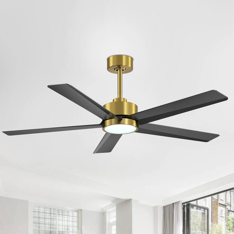 Breezary 65"/52"/42" 5-Blade LED Ceiling Fan with Light Kit and Remote