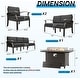 preview thumbnail 82 of 144, Aluminum Patio Outdoor Sectional Sofa Set with Fire Pit, Swivel Rocking Chairs and Ottomans