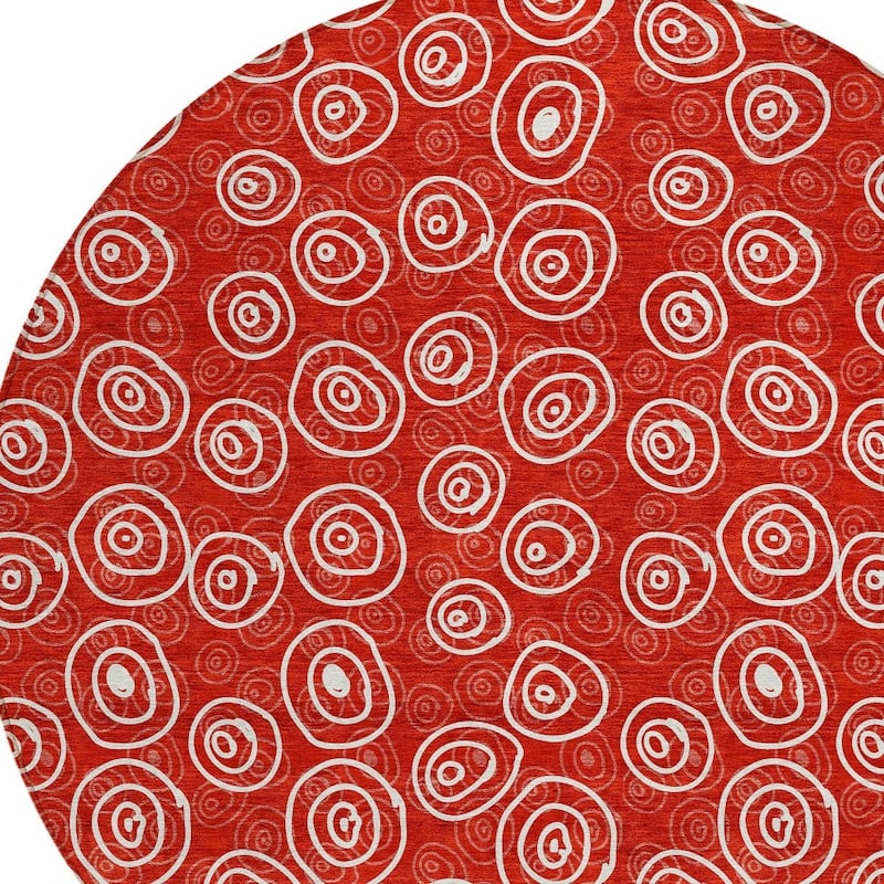 HomeRoots Geometric Transitional Rectangle Outdoor Rug