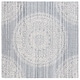 preview thumbnail 39 of 39, SAFAVIEH Handmade Ebony Dialita Medallion Wool Rug 6' Square - Grey/Ivory - Square