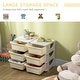 preview thumbnail 13 of 24, 3 Tier Kids Storage Unit, 6 Drawer Chest Toy Organizer Plastic Bins for Kids Bedroom Nursery Kindergarten Living Room