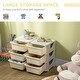 preview thumbnail 5 of 7, Qaba 3 Tier Kids Storage Unit, 6 Drawer Chest Toy Organizer Plastic Bins for Kids Bedroom Nursery Kindergarten - Cream White
