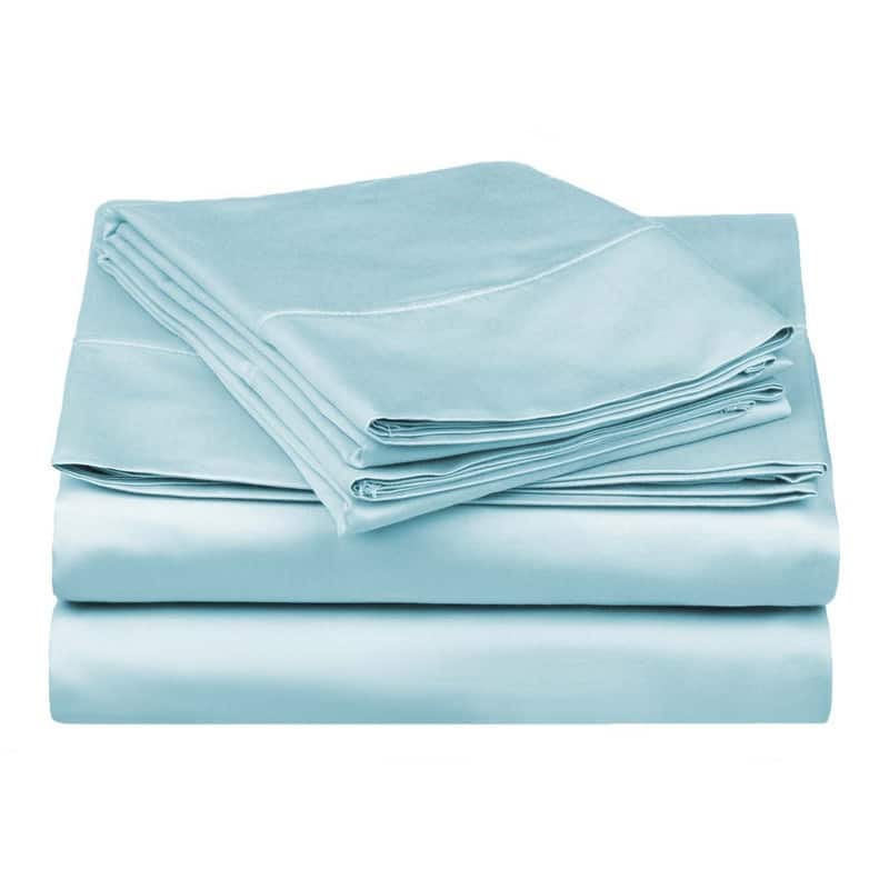Superior Egyptian Cotton 530 TC Sheet Set Sateen Weave, Deep Pocket, Ultra‑Soft & Breathable Bedding