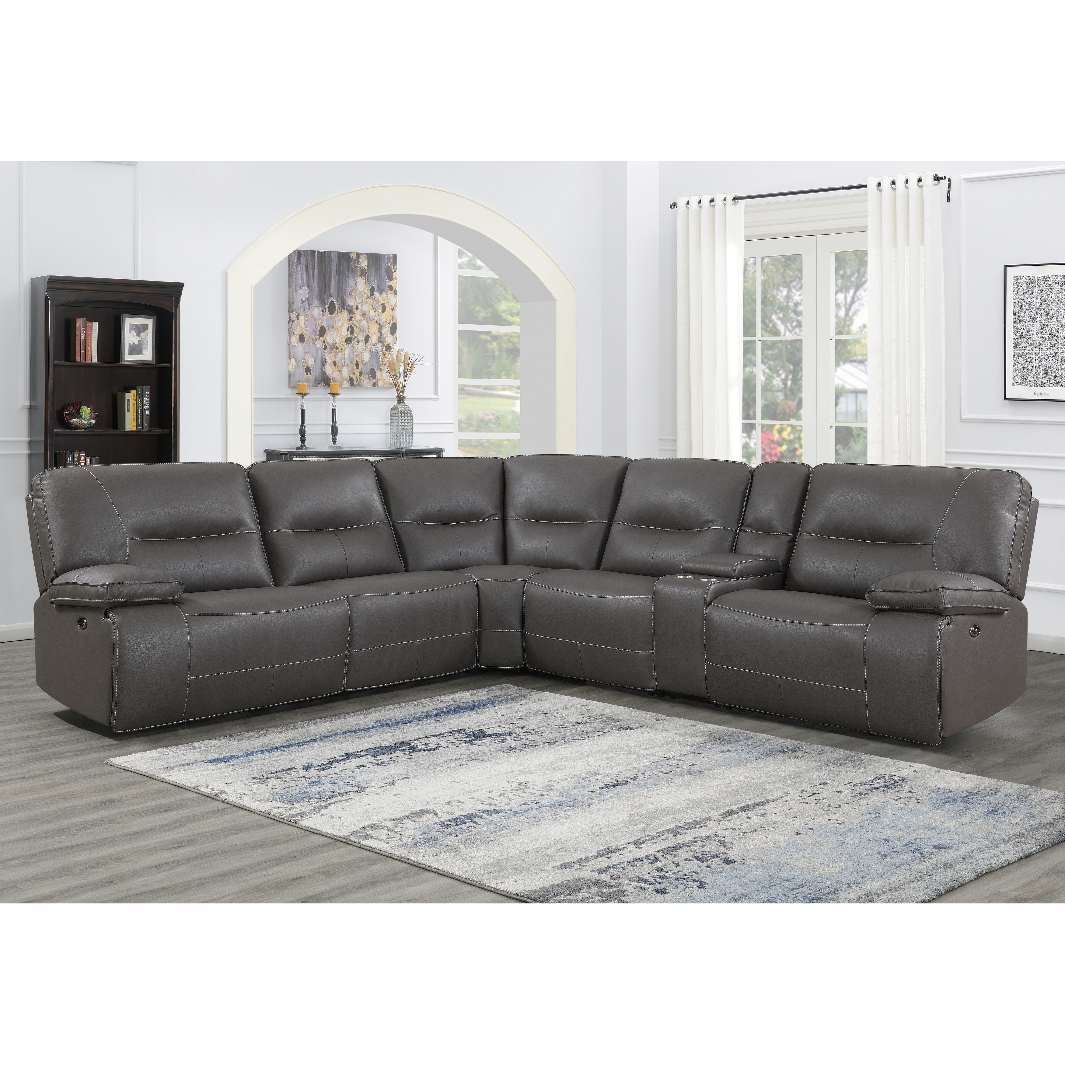 Emory deals leather sectional