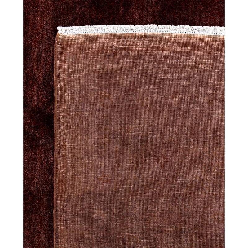Overdyed One-of-a-Kind Hand-Knotted Area Rug - Pink - 9' 3" x 12' 0"