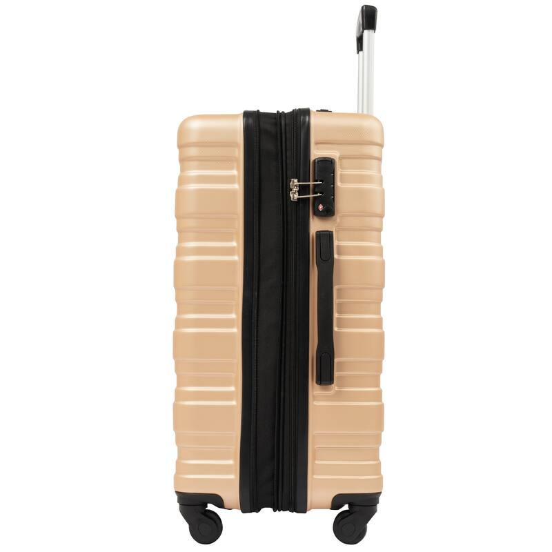 Rose Gold Rolling Luggage Quiet Spinner Wheels Luggage with TSA Lock