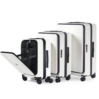 Luggage Sets 3 Piece, ABS Hardshell Lightweight Carry On Luggage with Front Opening and TSA Approved Lock, for Men and Women