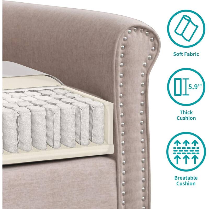 Mixoy Modern Sofa, Loveseat