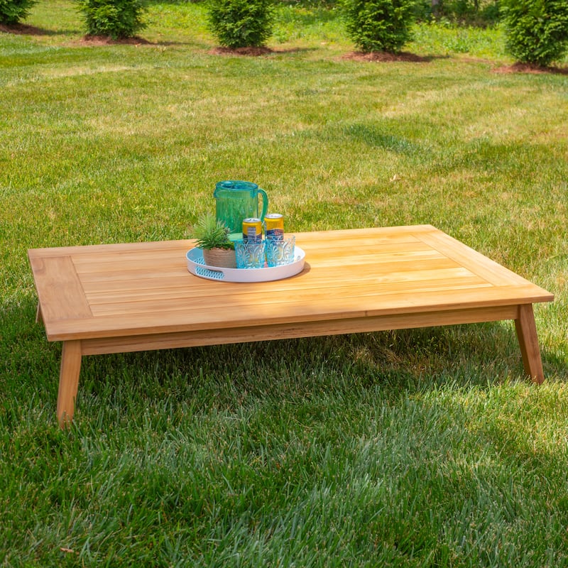 Searle Outdoor Natural Teak Coffee Table - Natural