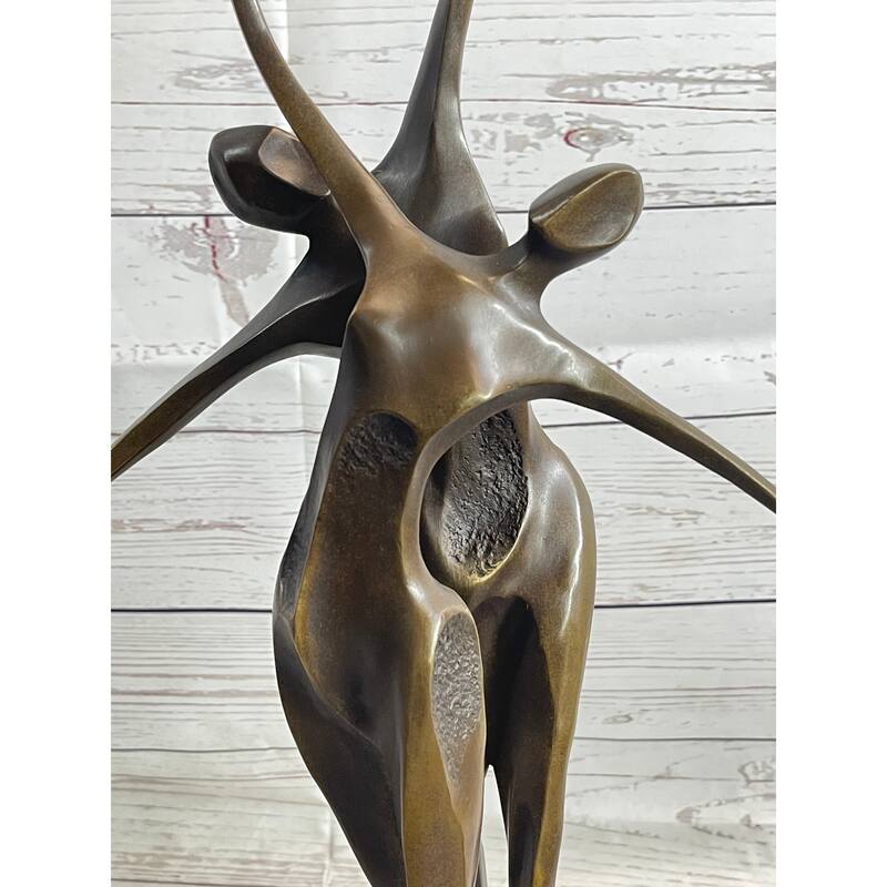 Signed Original Abstract Shall We Dance Bronze Sculpture By Milo Hot Cast