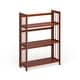 preview thumbnail 19 of 68, Porch & Den Edgemont Folding Stackable 27.5-inch Bookcase Walnut