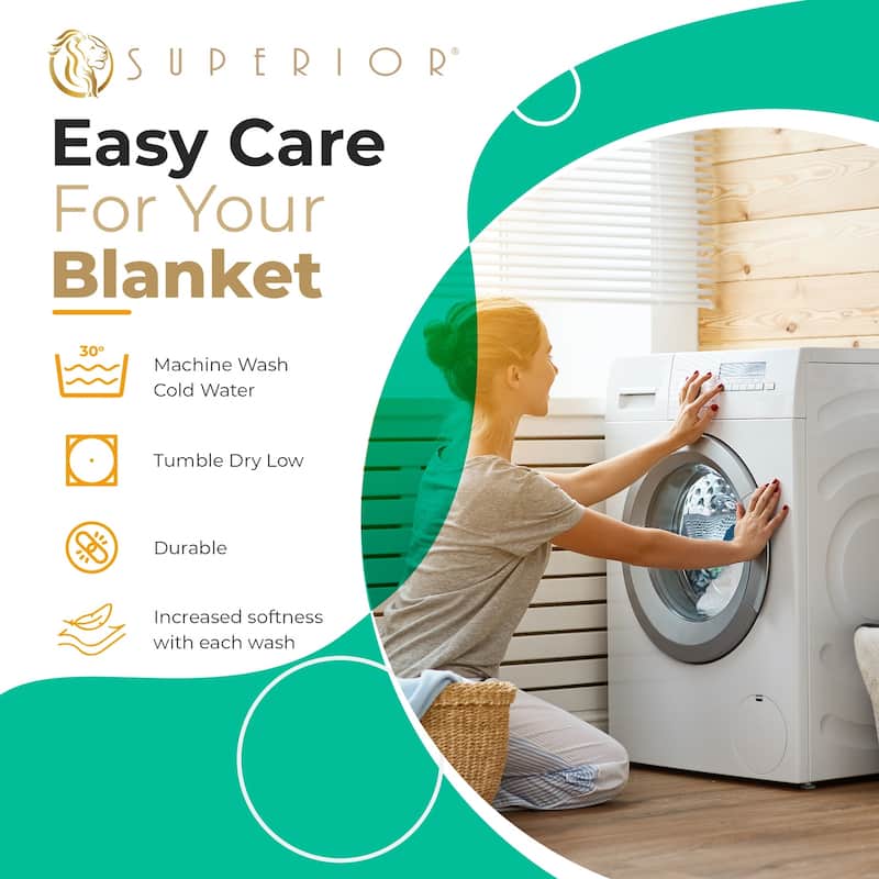 Superior Waffle Weave Honeycomb Knit Soft Cotton Blanket