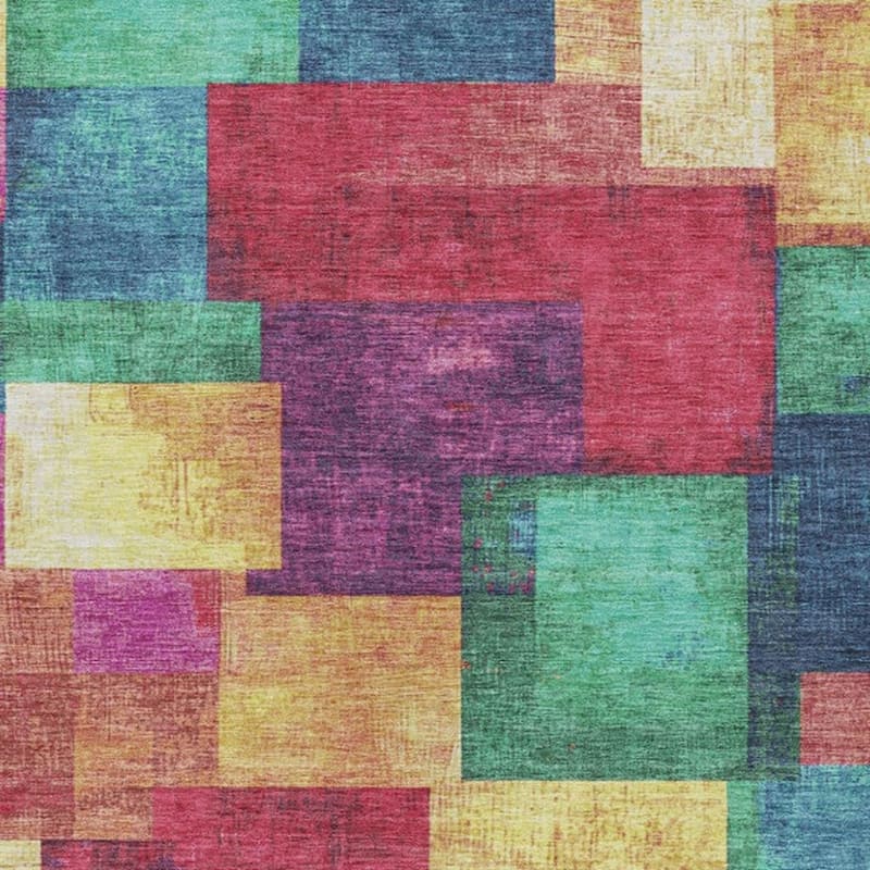 HomeRoots Geometric Traditional Rectangle Outdoor Rug